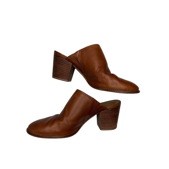 MADEWELL Harper Mules in English Saddle Size 5 - Picture 2 of 6